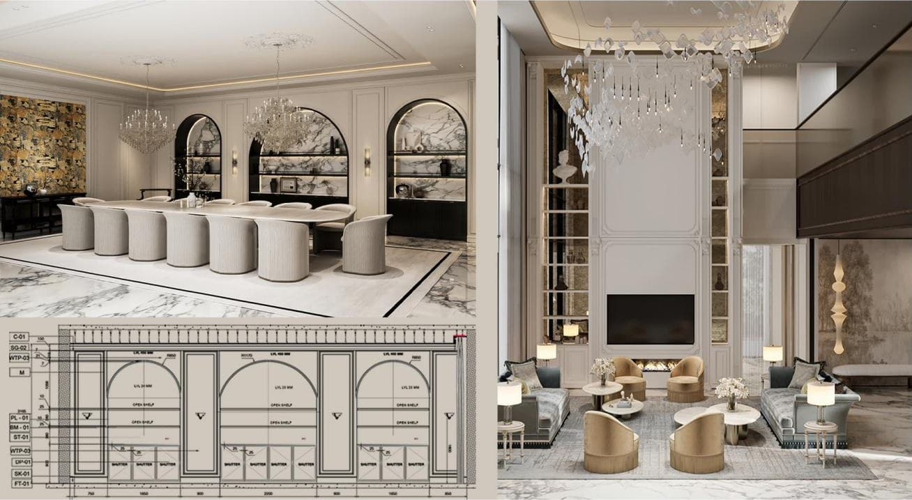 Dining and Central Seating Area