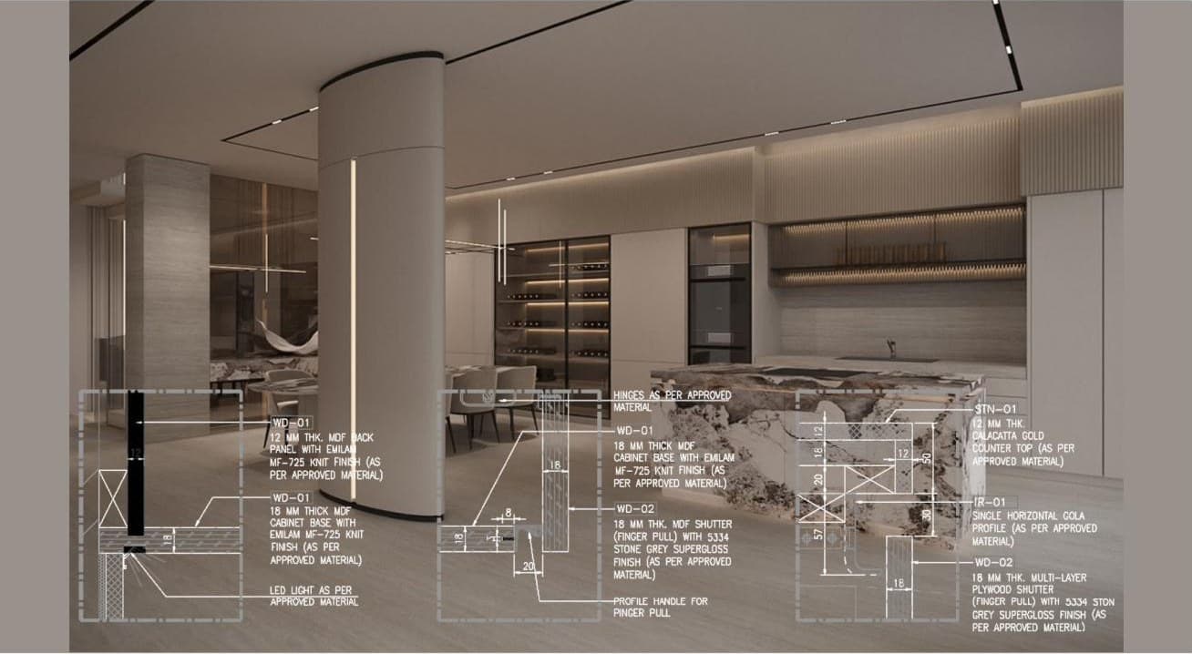 Show Kitchen and Dining Area