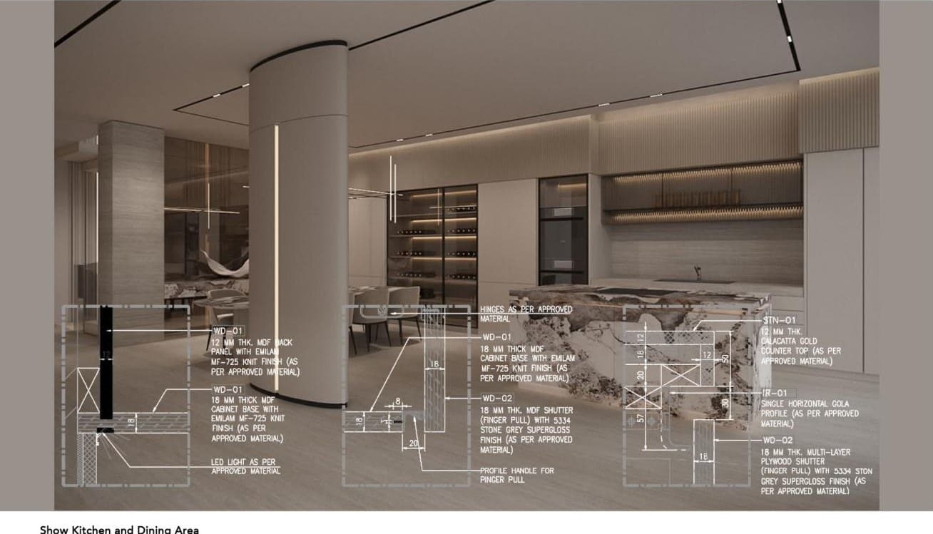 Show Kitchen and Dining Area — cover image