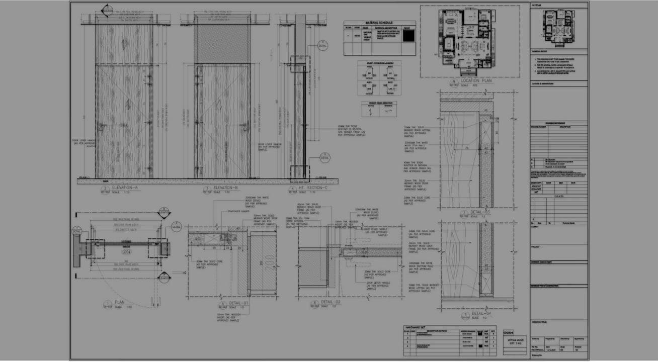 Door & Kitchen Joinery Detail Drawings — cover image