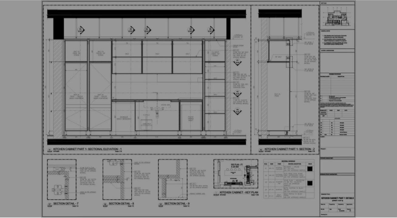 Door & Kitchen Joinery Detail Drawings — image 1